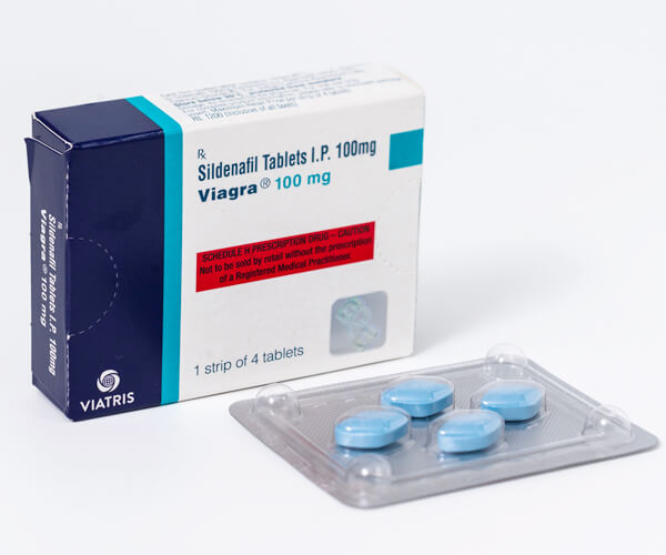 バイアグラ100mg（シルデナフィル）正規品のパッケージ